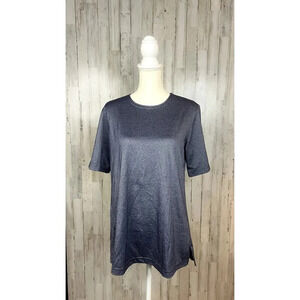 Physical Attraction Tall Women's Large Gray T-Shirt Short Sleeve Crew Neck‎